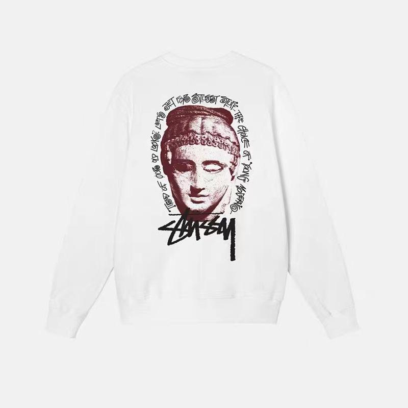 Kuaerstu Unisex Amerikaanse Stijl Ronde Hals Sweatshirt, Zwart, Klassieke Letterprint met Acht Dobbelstenen, Lange Mouw.