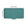 Silicone Soap Dish Holder Sink Draining Rack Soap Box Holder Rack Tray Drainable Non-slip Bathroom Accessories Drain Rack
