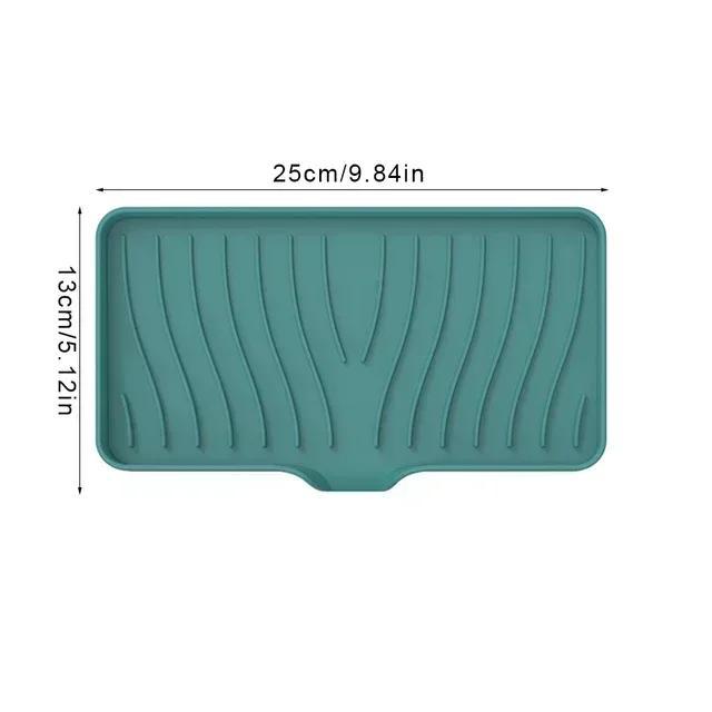 Silicone Soap Dish Holder Sink Draining Rack Soap Box Holder Rack Tray Drainable Non-slip Bathroom Accessories Drain Rack