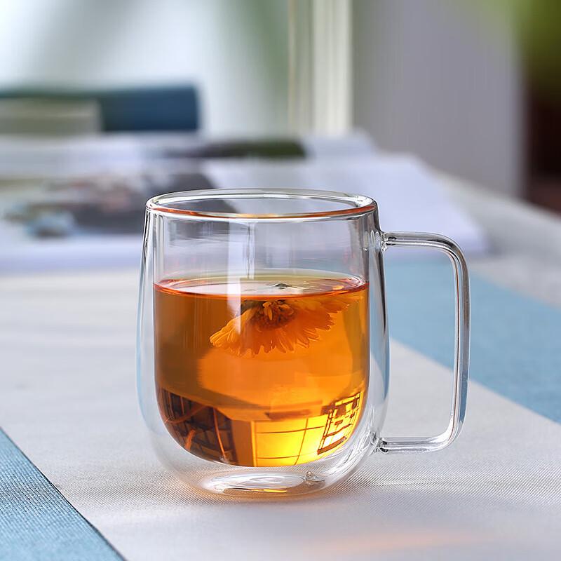 

Chaxun Double-Layer Transparent Glass Tea Cup