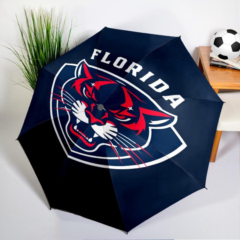 Panthers Ice Hockey Umbrella 8-Frame for Travel, Camping, Casual Lightweight Portable Umbrella, Essential for Every Family Holidays Gift