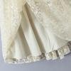 2026 Spring Floral Lace Sweetheart Dress with Bow Accent