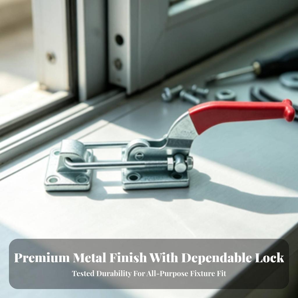 Quick-Toggle Draw Latch Clamp Strong Hardware Low-Profile for Workshop Jigs