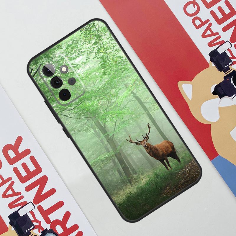 Deer Case For Samsung Galaxy A53 A16 A26 A36 A56 A55 A35 A15 A52 A32 A12 A33 A13 A14 A34 A54 A17
