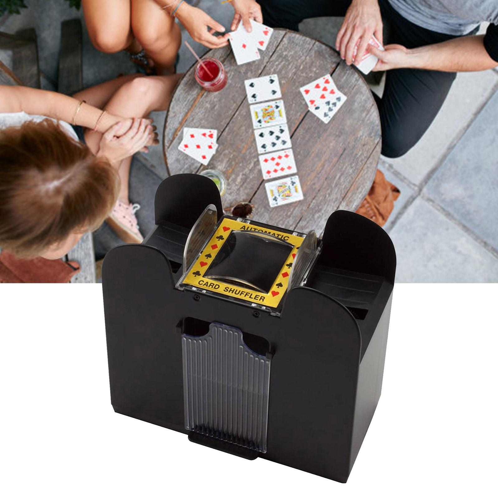 

4decks Автоматический тасовщик карт Автоматический тасовщик игральных карт Миксер Игры Сортировщик карт Машина Диспенсер для путешествий 4