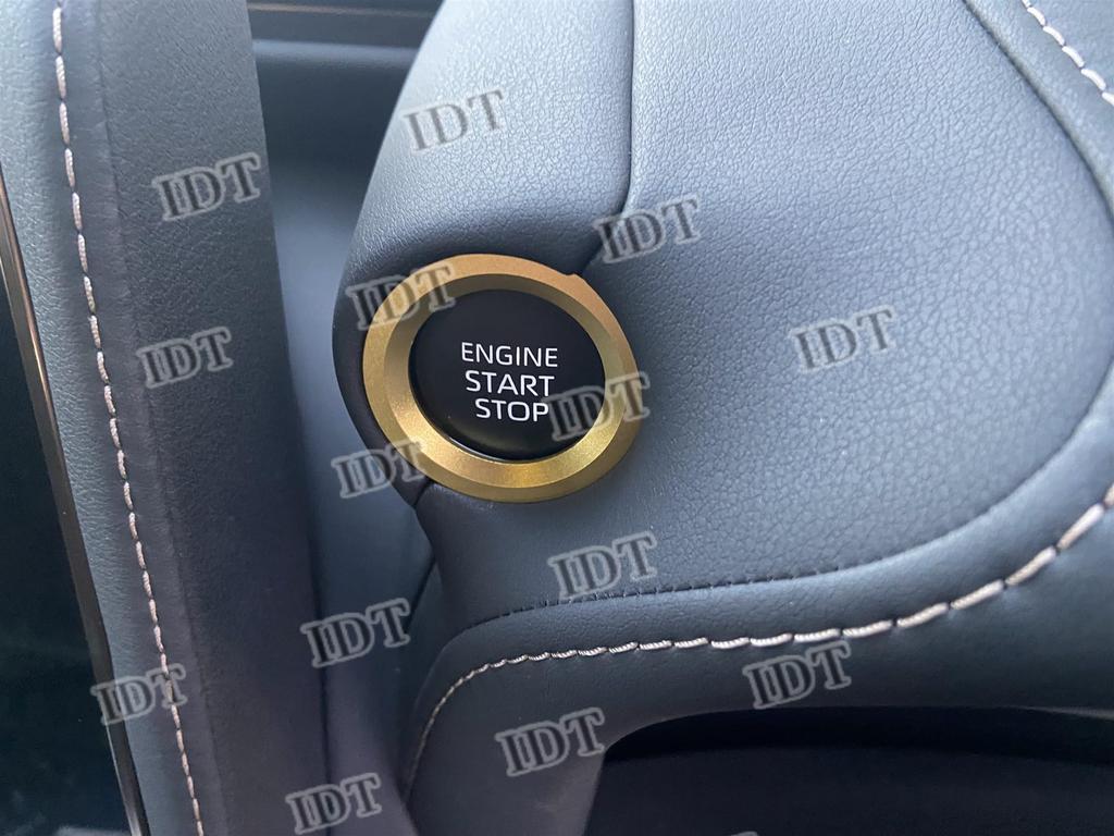 IDT 40 Series Alphard Parts Aluminum Engine Button Ring Garnish