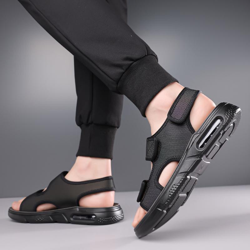 Fashion Men's All-match Mesh Slip-on Sandals Non-Slip Outdoor Walking Shoes for Men Summer Casual Water Shoes New Beach Luxury Sandals