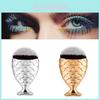Mermaid Fish Scale Makeup Brush With Fish Tail Foundation Brush Powder Silver
