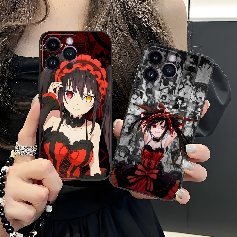 Date a Live Kurumi Tokisaki Phone Case for iPhone 17 16 15 14 13 12 11 X XR XS 8 7 Pro Max Plus Mini Colour Protective Cover