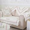 Non Slip Cotton Sofa Cushion Cover All Season Furniture Protector for Leather Wooden Sofa