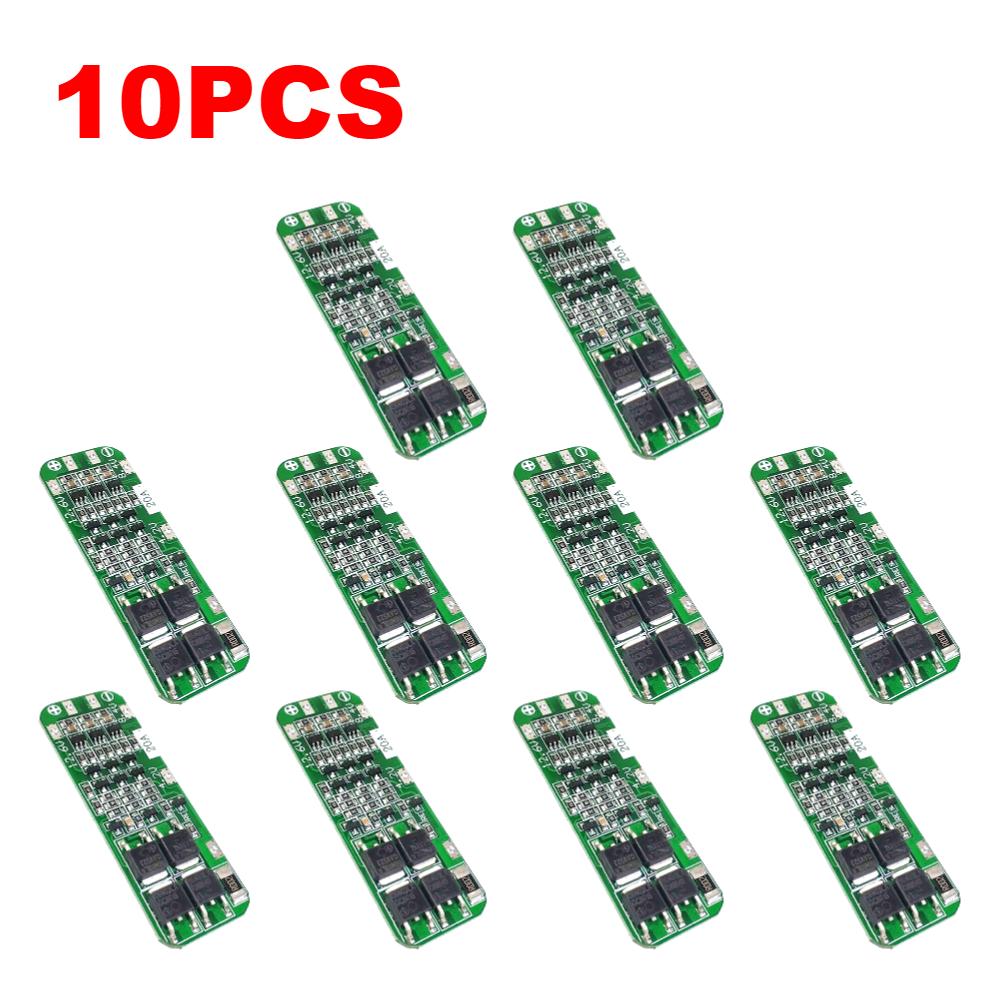1-10pcs 3S 20A Li-ion Lithium Battery 18650 Charger PCB BMS Protection Board 12.6V 59x20x3.4mm Li-ion Battery for Drill Motor