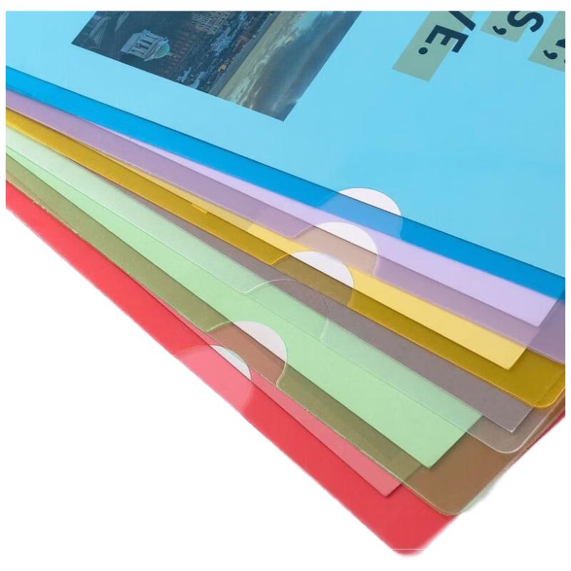 A4 L-Shaped Transparent Document File Folder