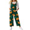 Women’s Loose Casual Sleeveless Jumpsuit Halloween Printed Jumpsuit Printed Jumpsuit