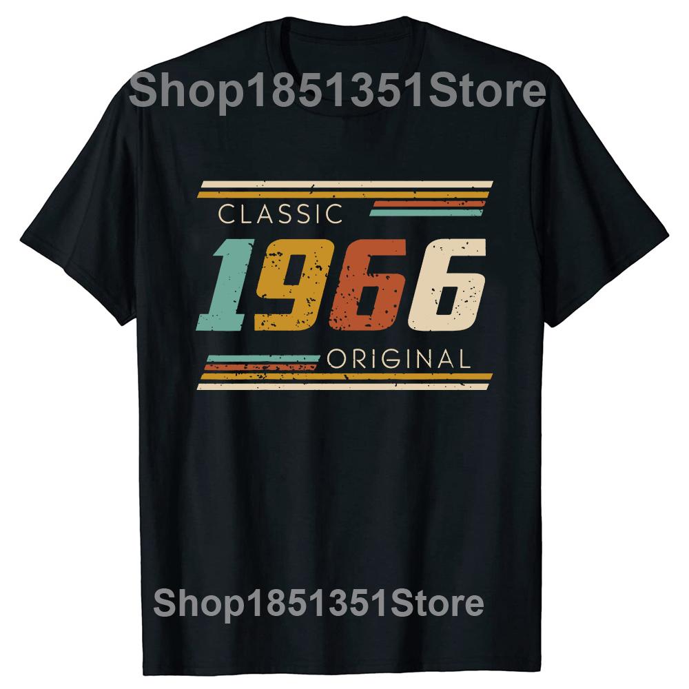 Cotton Tshirt Men Crew Neck Tops Legend Since 1966 Mens TShirt 58th Birthday PresentGift New T Shirts Black Tshirt