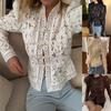 Summer New Women's Top Fashion Temperament Casual Lace Stand-up Collar Slim-fit Shirt