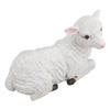 Resin Sheep Ornament Multipurpose Cute Vivid Fine Crafted Waterproof Garden Sheep Statue for Outdoor Indoor