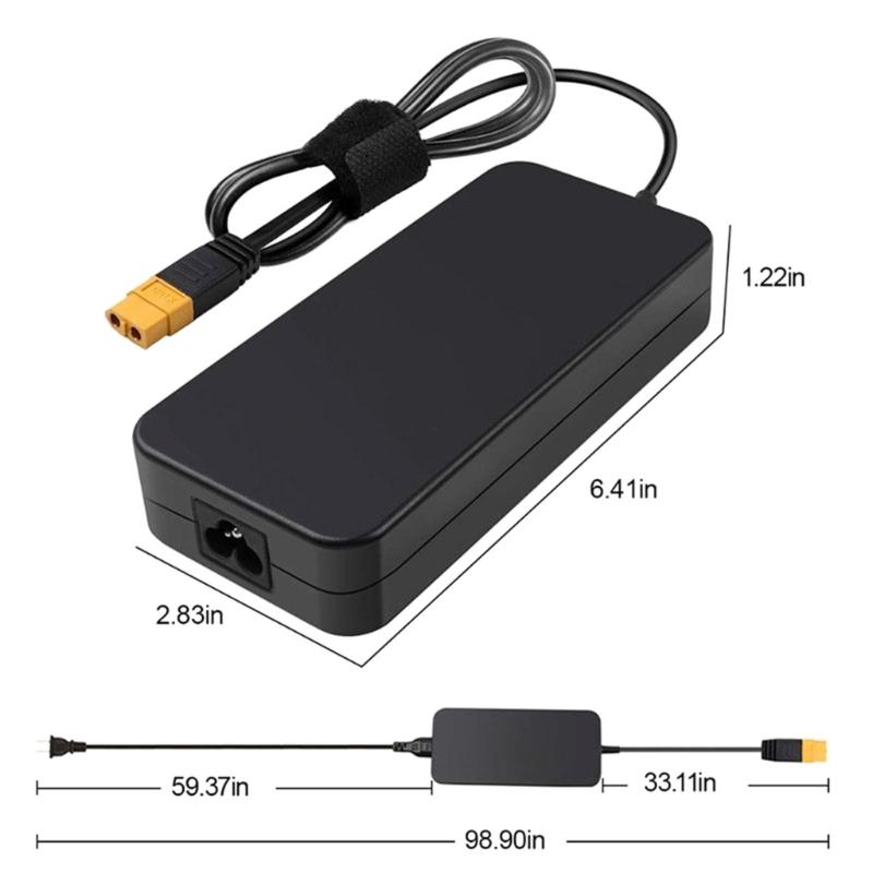 Portable ADP200 200W Power Supply Adapter Efficient Charging Solution AC-DC Adapter for UAVs, Remote Control Drones