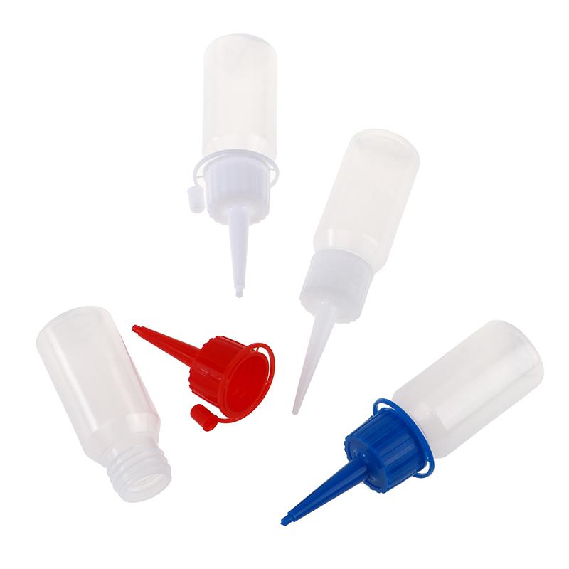 1Pc Reuse White Plastic Bottle Squeeze Glue Applicator Paper Quilling Needle Tip
