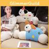 Plush Toy Removable Lumbar Cushion With Cartoon Animal Pattern Chair Doll Decor