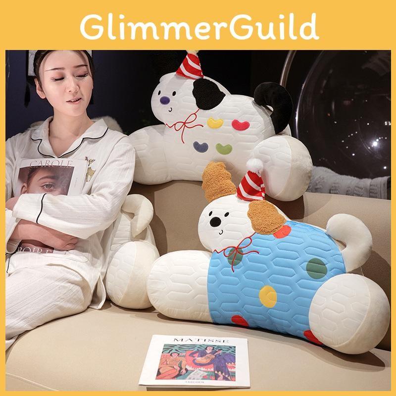 Plush Toy Removable Lumbar Cushion With Cartoon Animal Pattern Chair Doll Decor