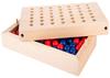 Four In a Row Small Wooden Travel Game - Strategy Game - from 6 Years Old - 340925