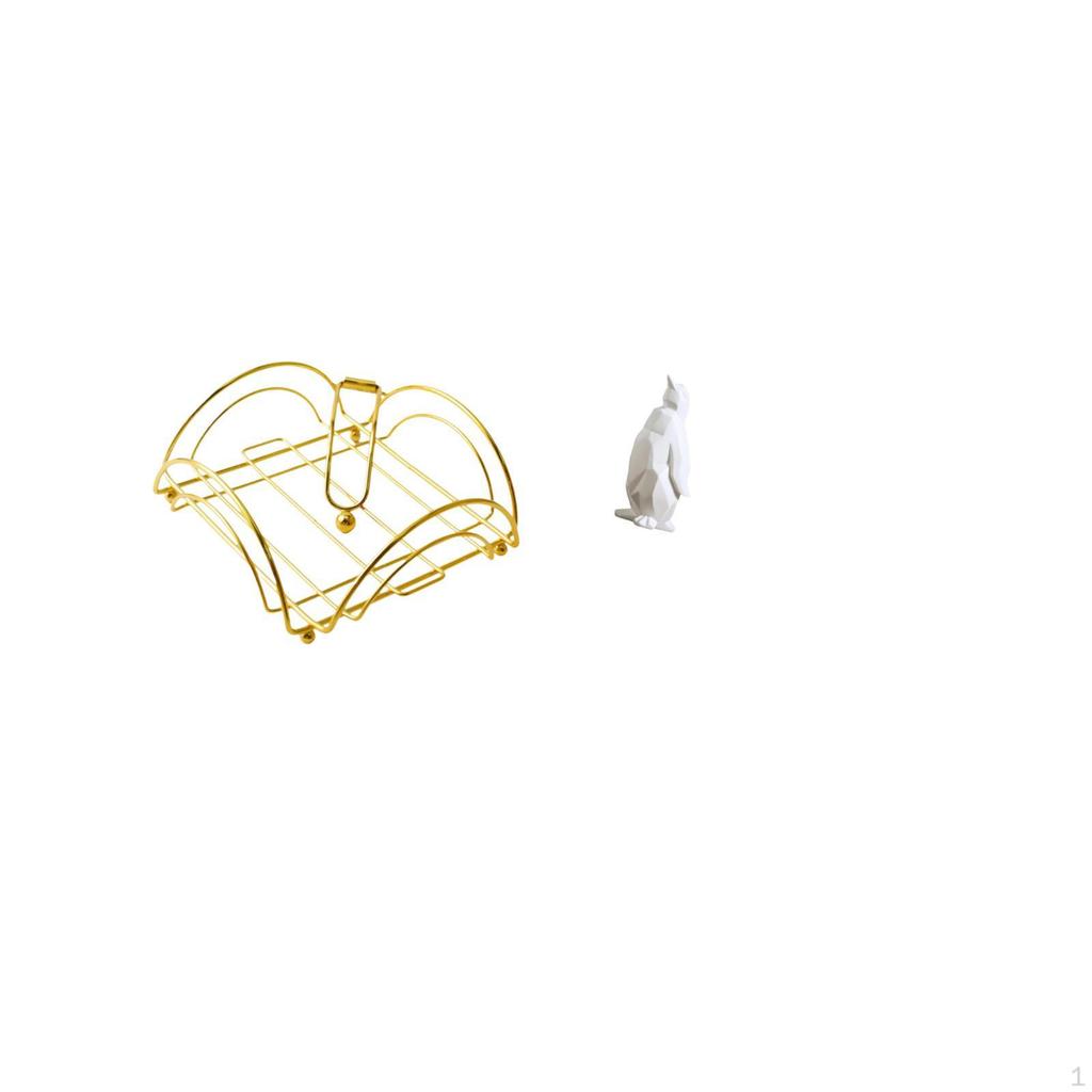 Weighted Resin Penguin Napkin Holder Sculpture for Tabletop Bar Cafe Hotel Dinning Table Decorative