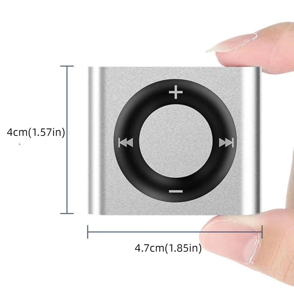 Card Slot USB MP3 Music Players Metal Clip Student Walkman Portable Mini MP3 Player  Sports