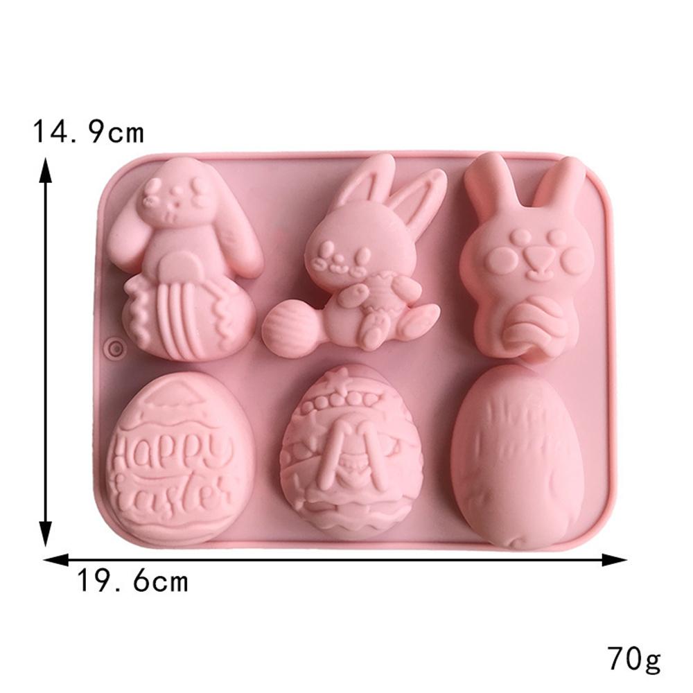 Easter Egg Rabbit Basket Silicone Mold Rabbit Shaped Cake Decorating Tools Bakeware Maker Silicone For Easter Party Home Baking