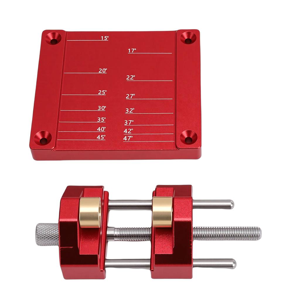 Chisel Sharpening Angle Setter Easy Honing Guide System Adjustable 5 32 to 3 Inch Woodworking Tools Red