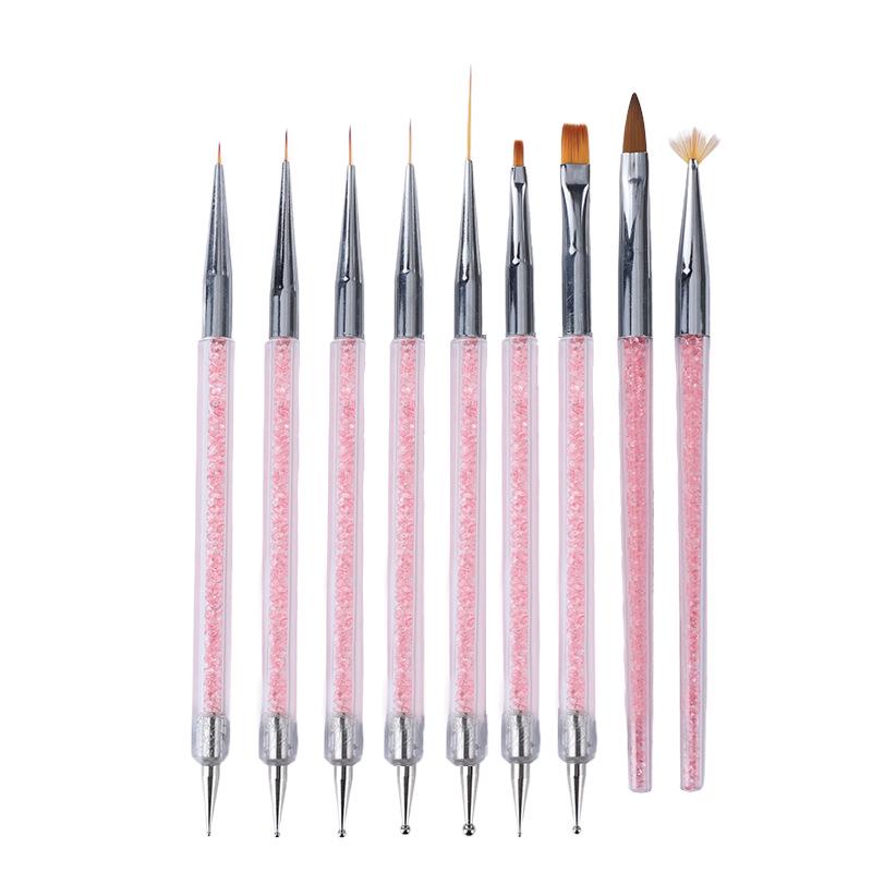 Dual-ended Nail Art Dotting & Line Drawing Pen – Versatile Tool for Dotting, Flower, and Line Art.