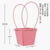 10pcs Christmas Gift Flower Kraft Paper Handbag Flower Arrangement Portable Box Rectangular Trapezoidal Flower Handheld Gift Box