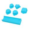 Heart Square Cloud Oval Round Cake Pop Cutter and Pusher with Tray for Home Baking Birthday Parties Wedding Desserts