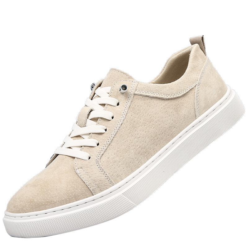 Europäische Station trendige Marke Herrenschuhe echtes Leder Board Schuhe 2025 Frühling und Sommer weiches Rindsleder kleine weiße Schuhe Basic Herren Casual s