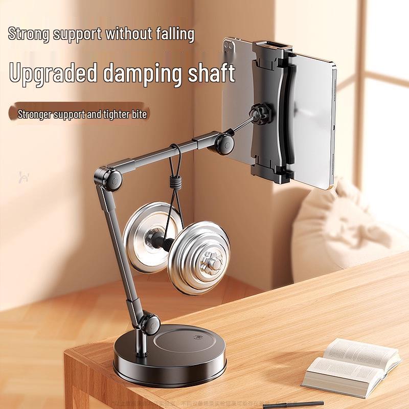 Rotatable Overhead Desk Phone Holder & Selfie Stick Tripod for Live Streaming, Food Photography, Video Recording, and Online Classes