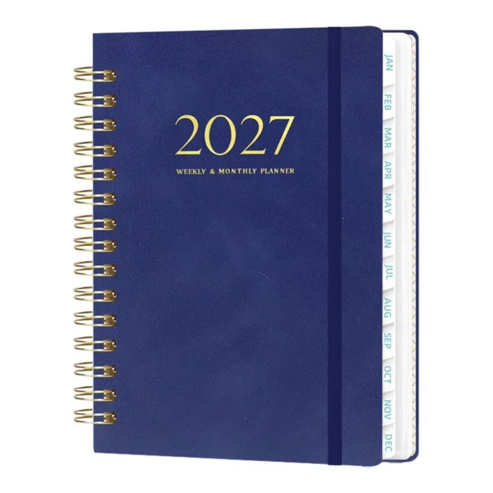 Thick Pages 2027 Weekly Planner Lightweight Spiral Planner 365-day Schedule Notebook  Work