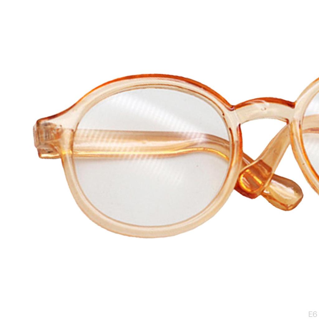 3 Sztuki Okulary dla Lalki Rzemiosło Okulary Przeciwsłoneczne Okrągłe Mini na Kostium Zwierzęta