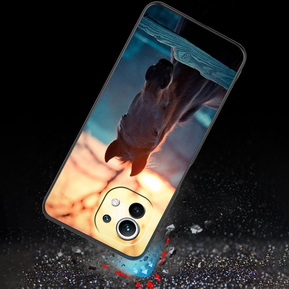Running Horse Case for Xiaomi Mi 11 Lite 5G 12 Pro Note 10 10T 9 SE 9T 10S 8 A2 Lite CC9 Redmi Note 11 9S K40 TPU Phone Cover