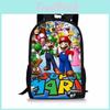 Double Mario Super Shoulder School Bag With Durable Material Playful Pattern