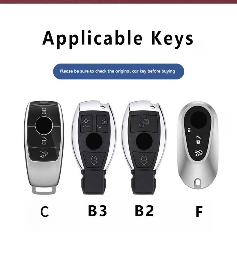 Car Key Case Cover Fob For Mercedes Benz W205 W212 X166 W176 W211 W204 W222 W463 Cla Glc Glk W203 W212 C180 Glk300 Cls Slk