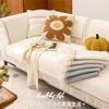 White Sofa Cushion  New Four-Season Universal Non-Slip Fabric Korean Summer Cream Wind Seat Cushion Cover Cover Cloth