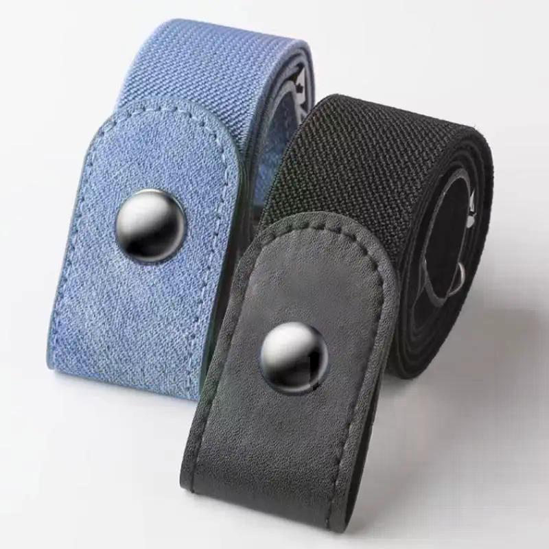 1Pcs Jean Pants Dresses No Buckle Stretch Elastic Waist Belt For Women Men No Buckle-Free Waist Belt