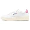 Autry Medalist Leather Low White Mauve Tab (Womens) Women Sneakers AULW-LL55