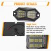 4PC 18LED Car LED Rock Light 12V 24V LED Underbody Light for Vehicle Off-Road  Van Lorry RV Atmosphere Light Warning Signal Lamp