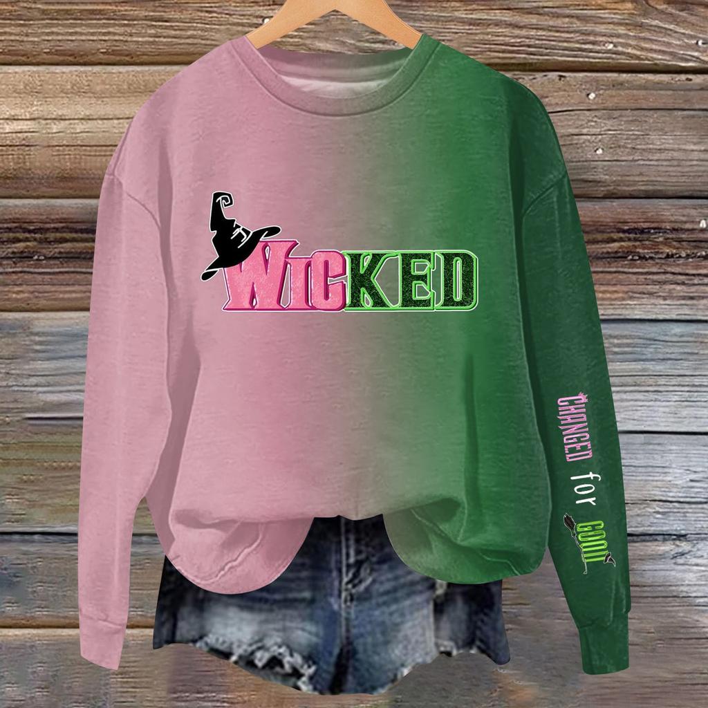 Women's Casual Loose  Round Neck Long Sleeve Hoodie