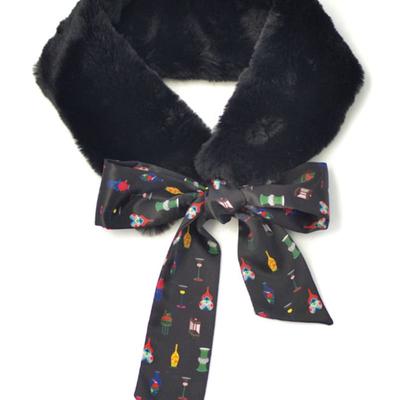 HAUT COLLECTION Aran Muffler Ceramics Black