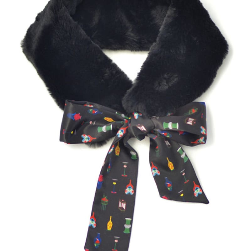 

HAUT COLLECTION Aran Muffler Ceramics black Ceramics black