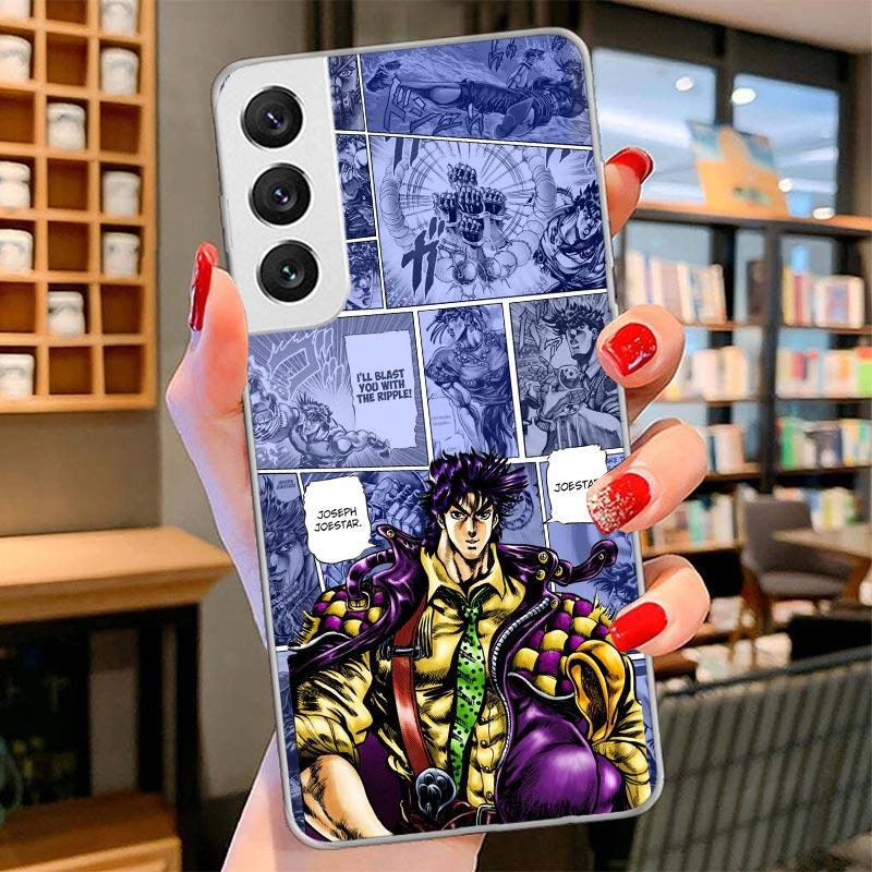 JoJo Bizarre Adventure Anime Cover Phone Case For Samsung Galaxy S26 S25 Edge S24 Ultra S23 S22 Plus S21 S20 FE Soft Fundas Shel