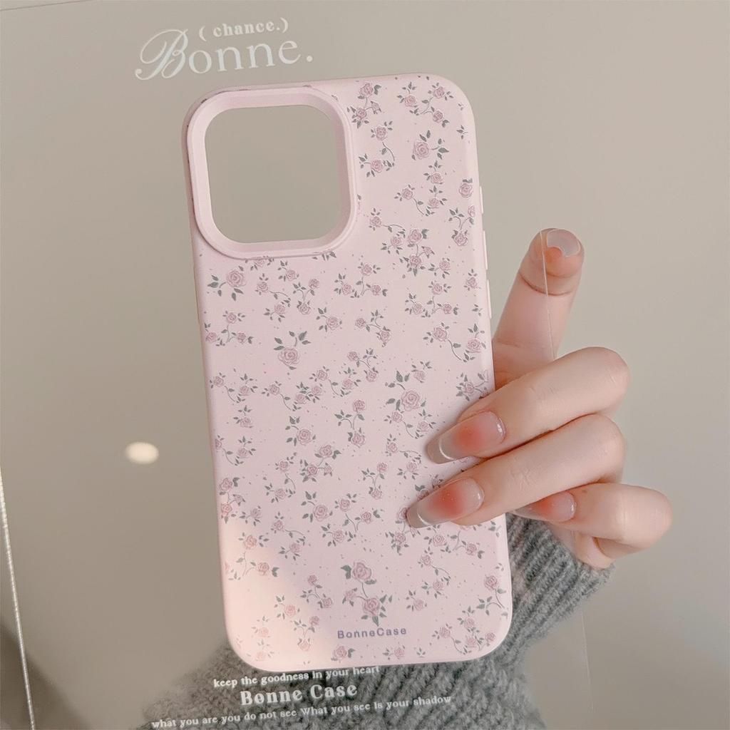 Vintage Rosa Rosen Hülle für iPhone 13 iPhone 15 iPhone 16 Pro Max