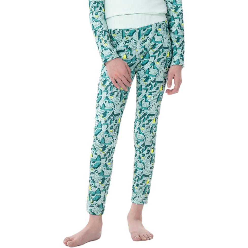 

DECATHLON BL 500 Теплые и легкие эластичные леггинсы детские бирюзово-зеленые 6 чирковый