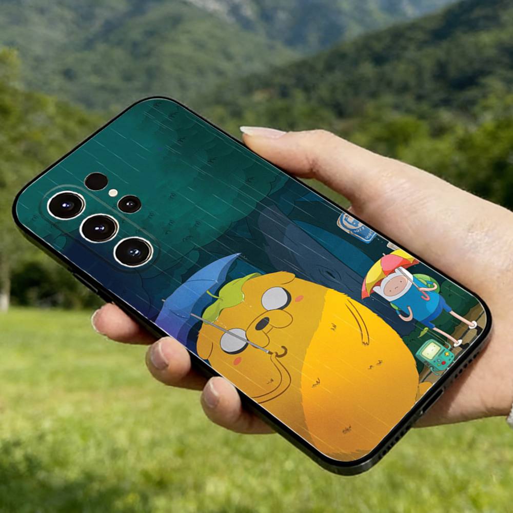 Adventure Time Phone Case For Samsung Galaxy A56,36,26,16,76,55,35,25,15,54,34,24,14 Soft Silicone Black Cover